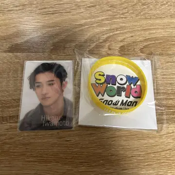 SnowMan 이와모토 테루 흘긋 보기 카드 러버 밴드 세트