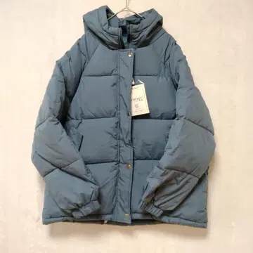 [ 택 포함 ] 여성용 아우터 후드 부착 패딩 자켓 코트 아이스 블루 S