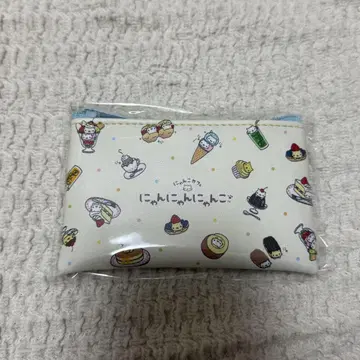 산엑스 플랫 미니 파우치 냥냥냥코