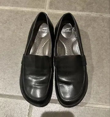 dansko 블랙 천연 가죽 37