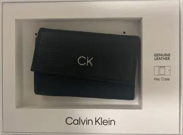 Calvin Klein 천연 가죽 키케이스 블랙