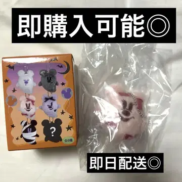 디즈니 할로윈 2025 유령 봉제 인형 참 핑크 리본