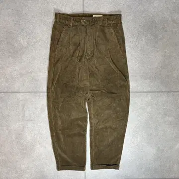 Eddie Bauer 팬츠 굵은 폭 코듀로이 90s 2턱 배기 초와이드