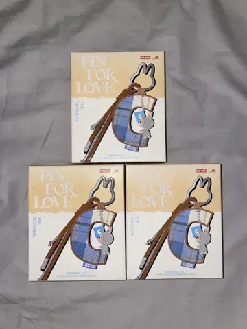 LABUBU PIN FOR LOVE 라브브 미개봉 새상품 3개 세트