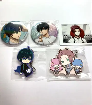 블루 록 이토시 린 이토시 사에 캔뱃지 러버 키링 캐릭터 캡