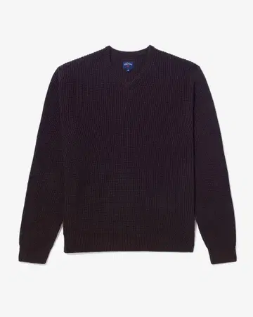 NOAH V -Neck Shaker Stitch sweater S