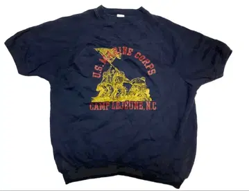 빈티지 USMC 트레이닝복 맨투맨 네이비 이오지마