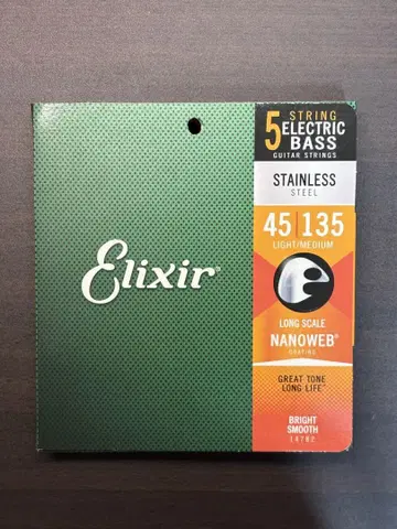 Elixir 5현 일렉 베이스 줄 스테인리스 45-135