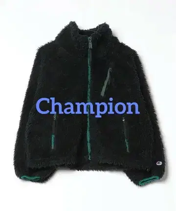 Champion 플리스 자켓 블랙 풀 집업