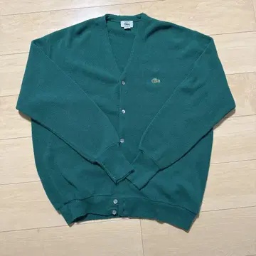 LACOSTE 그린 가디건 XL