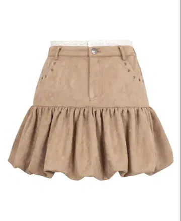 mughet 스커트 studs suede mini skirt