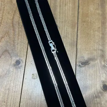 키헤이 목걸이 12면 트리플 50cm 중절 클로징 조폐국 플라티나 마감