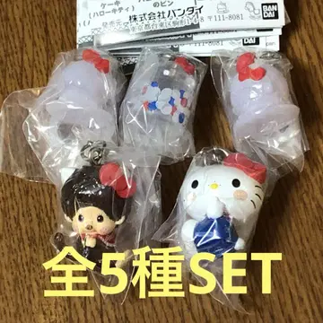 몽치치 x 헬로키티 메지루시 액세서리 전 5종 SET