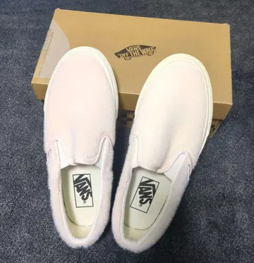 VANS 핑크 슬립온 퍼 새상품 23.5cm