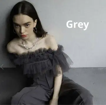 melt the lady cherie tulle tops 그레이