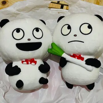 고키겐판다 니시무라 유우지 빅 봉제 인형 파와 판다 2종 세트