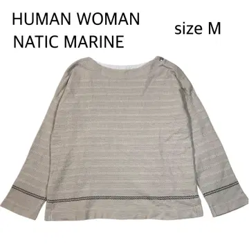 [ size M ] 휴먼 우먼 NATIC MARINE 코튼 니트