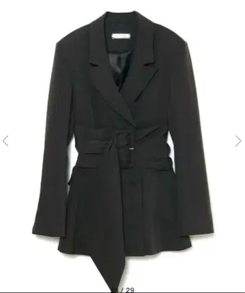 Melt the lady thick belt jacket onepiece