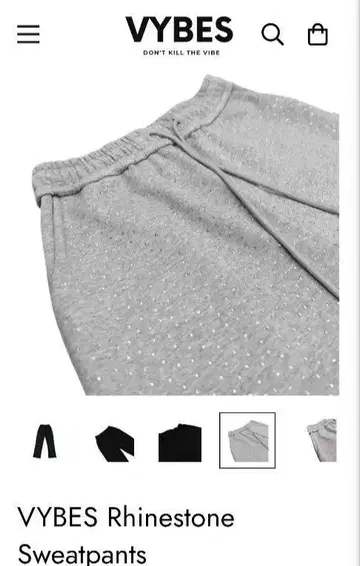 VYBES 큐빅 Sweatpants 그레이