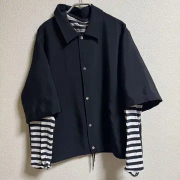 Lui's 블랙 숏 슬리브 자켓