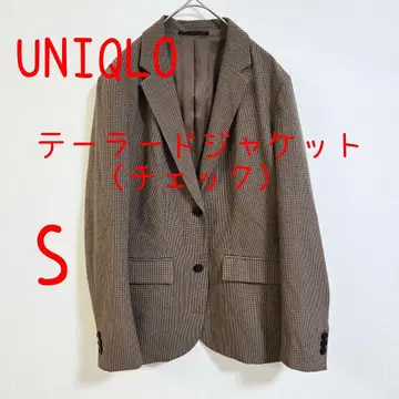 UNIQLO 유니클로 테일러드 자켓 체크 S 자켓