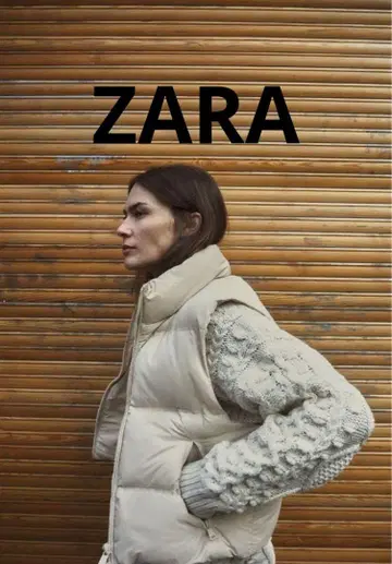 컨디션 최상 ZARA 자라 퍼프 베스트 베이지 사이즈 M
