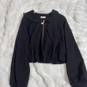 프리메로 카르제 토끼 귀 숏 자켓 블랙
