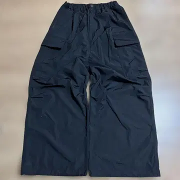 나일론 와이드 배기 팬츠 XL 블랙
