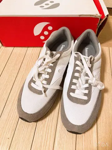 [ 미사용품 ] Saucony 스니커즈 화이트/그레이 1250