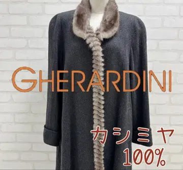 새상품급 GHERARDINI 캐시미어 100% 롱 코트