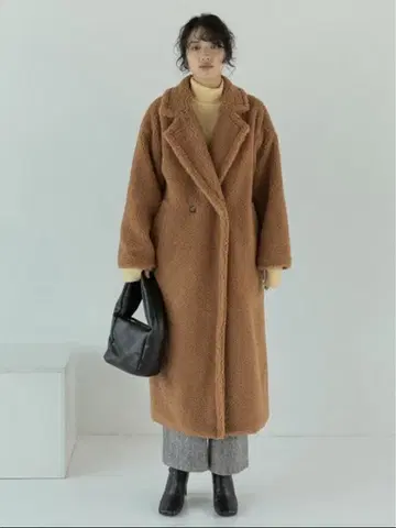 리디 Re:EDIT 테디 보아 롱 코트 M