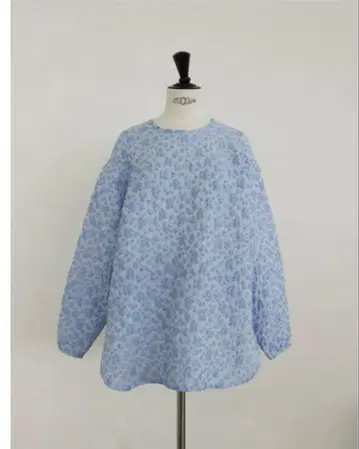 OHGA 오가 JACQUARD BLOUSE 자카드 블라우스