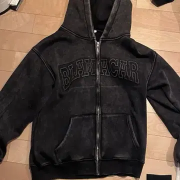 Y2K 그런지 십자가 지퍼 후드티