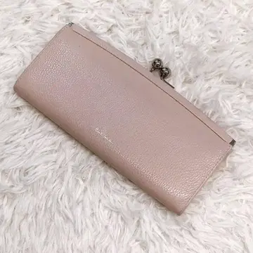 [새상품급] Paul Smith 가죽 가마구치 장지갑 핑크