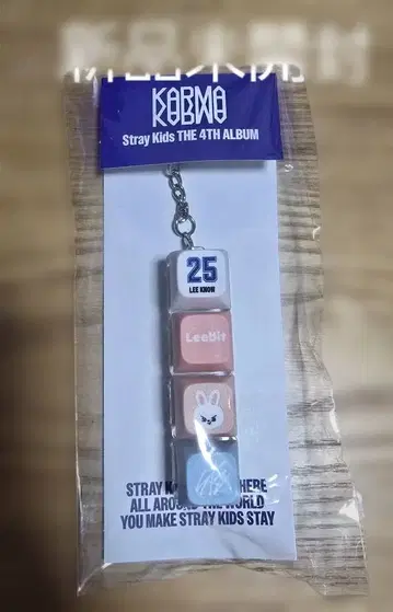 스키즈 한국 KARMA 팝업 키캡 키링 리노