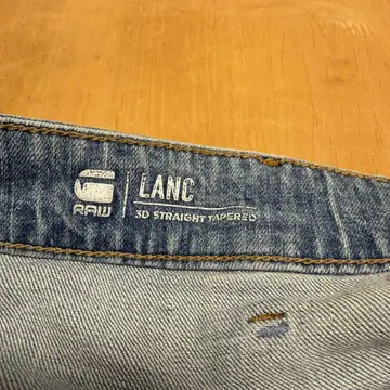 RAW LANC 3D STRAIGHT TAPERED 데님 32/32