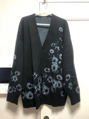 LAD MUSICIAN FLOWER KNIT BIG CARDIGAN