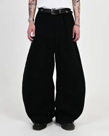 지하인 온라인 벌룬 스웨트 팬츠 XL 사이즈 블랙