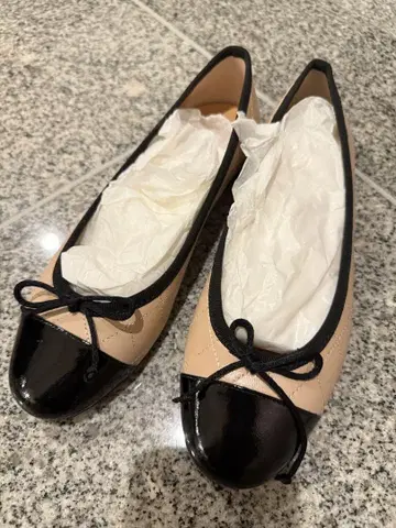 이탈리아제 VERO CUOIO 발레 슈즈 35.5 천연 가죽