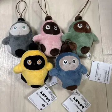 LOVOT 밴딩 끈 포함 봉제 인형 전 5종 세트