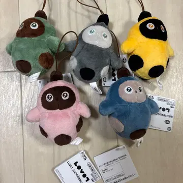 LOVOT 고무 밴딩 끈 포함 봉제 인형 전 5종 세트 2