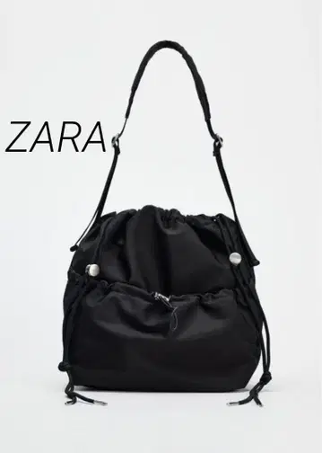 ZARA 나일론 숄더백 바디백 사선 착용 가능, 자라 넉넉한 수납 공간