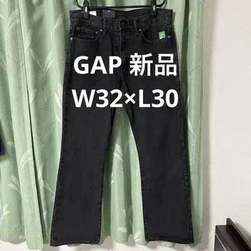 새상품 GAP 워시 웨스턴 부츠컷 데님 블랙 32 x 30