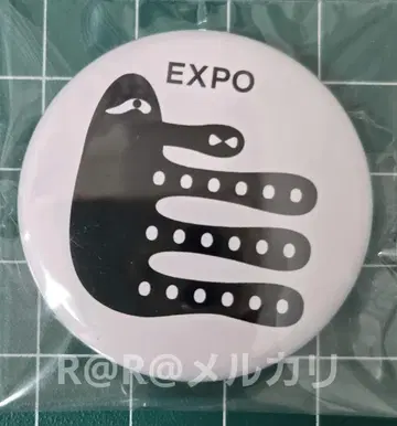 만박 캔뱃지 EXPO2025 블랙 처진 눈썹 이치비리안