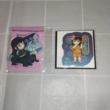 귀멸의 칼날 전집중전 아크릴 참 불꽃축제 스티커 무이치로