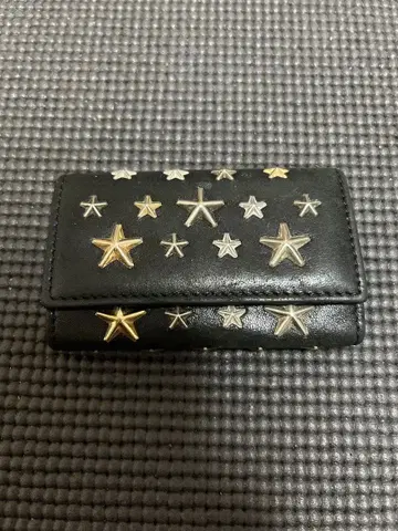 JIMMY CHOO 블랙 가죽 키케이스
