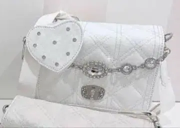 evelyn 하트 파우치 체인 백