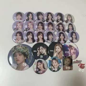 TWICE 캔뱃지 핀 배지