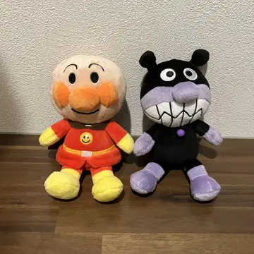 호빵맨 세균맨 봉제 인형 세트 프리치 콩 미사용 새상품