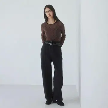 SeaRoomlynn 오버 허리 와이드 데님 SRN05